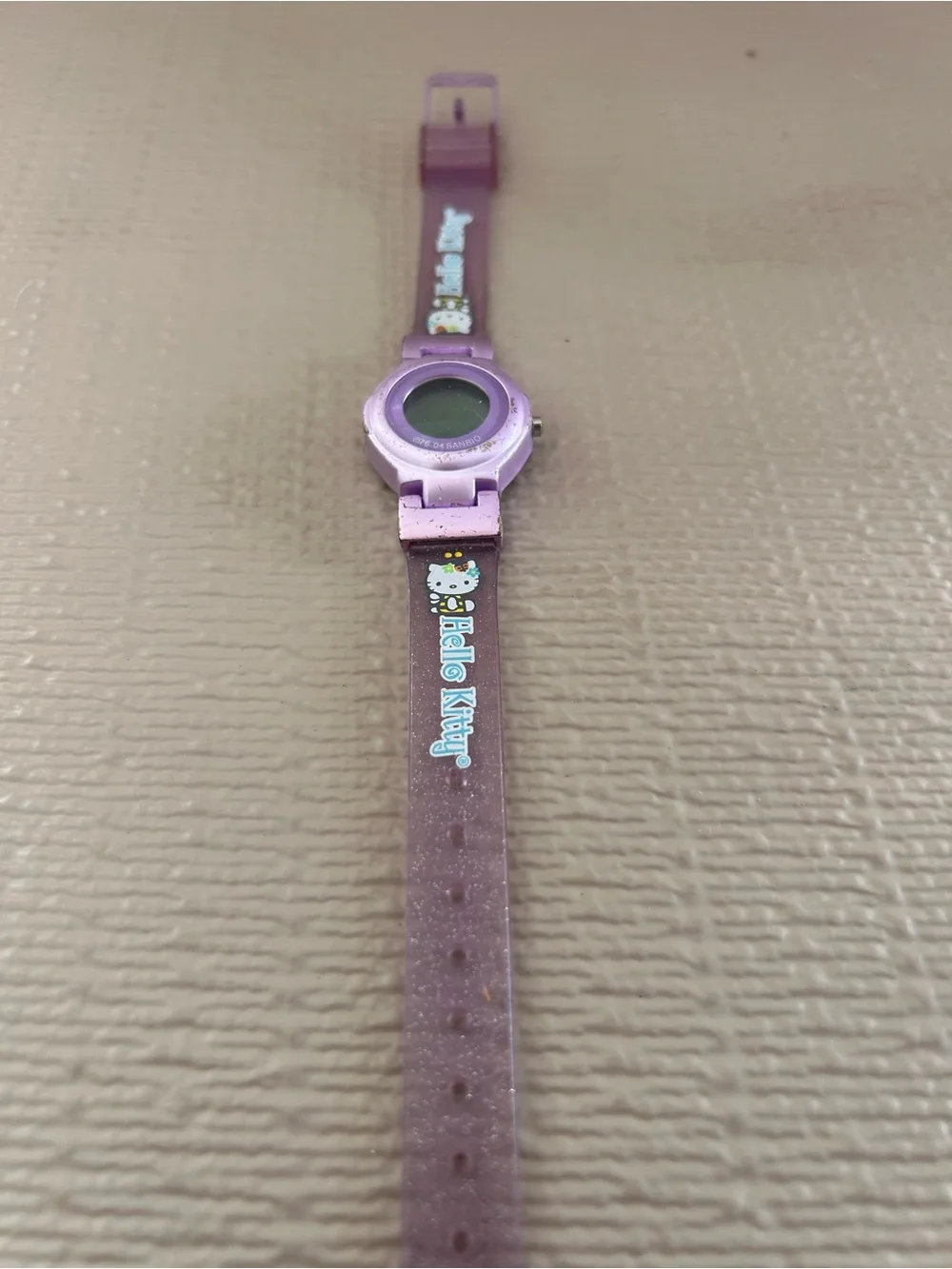 Sanrio Purple Glitter Kids Watch with Character Strap